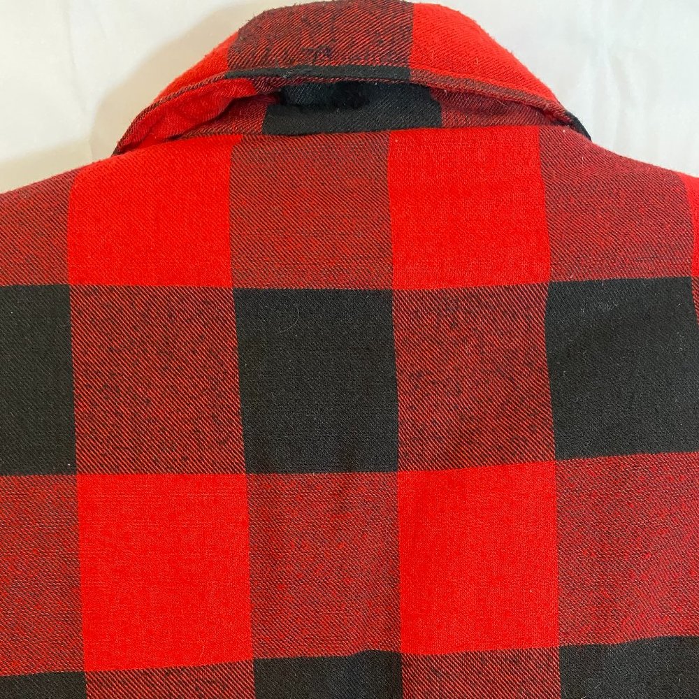 Branded Lion Black & Red Plaid Quilted Zip Front Vest NWOT Women's Size XL - Picture 12 of 14